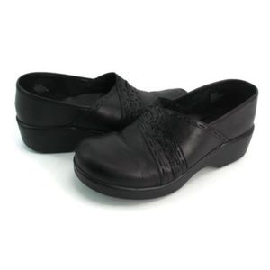 Abeo Bio Femi Women's Black Wedge Clogs Size 9 N